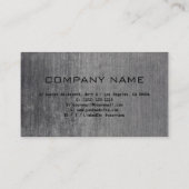 ブラックグレープロフェッショナルデザインモダンQRコード 名刺 (裏面)