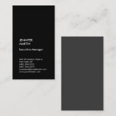 ブラックグレープロフェッショナル平野モダンスタイリッシュ 名刺 (正面/裏面)