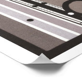 ブラックグレーベージュグラナダスペインコラージュ ポスター (角)