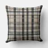 ブラックグレーベージュ市松模様にプライド クッション (裏面)