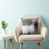 ブラックグレーホワイト抽象芸術装飾用クッション クッション (椅子)