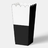 ブラックグレーホワイト文字無地のとカラーデザイン フェイバーボックス (裏面)