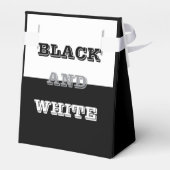 ブラックグレーホワイト文字無地のとカラーデザイン フェイバーボックス (裏面サイド)