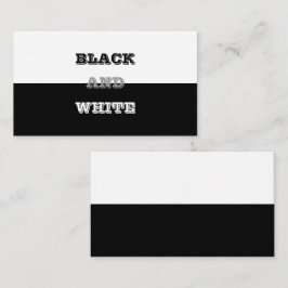 ブラックグレーホワイト文字無地のとカラーデザイン 名刺