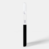 ブラックグレーホワイト文字無地のとカラーデザイン Case-Mate iPhoneケース (裏面 / 左)