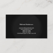 ブラックグレーホワイト旅行代理店名刺 名刺 (裏面)