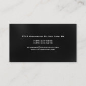 ブラックグレーモノグラムマネージャの名刺 名刺 (裏面)