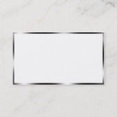 ブラックグレーライトホワ縁どイトトレンディー名刺 名刺 (裏面)