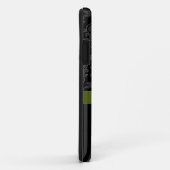 ブラックグレーライムジーンダマスクストライプiPhone 5ケース Case-Mate iPhoneケース (裏面/右)