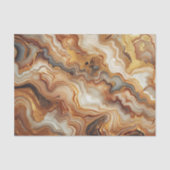 ブラックグレーレッドブラウン琥珀金ゴールド大理石アートパターン 薄葉紙 (正面)