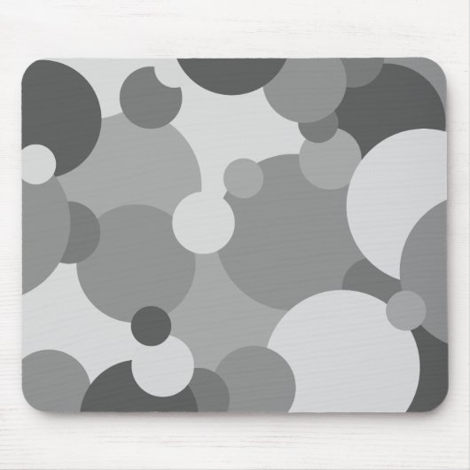 ブラックグレー分子マウスパッド マウスパッド (正面)