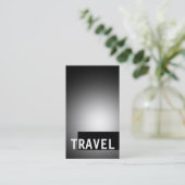 ブラックグレー旅行代理店の名刺 名刺 (スタンド正面)