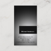 ブラックグレー旅行代理店の名刺 名刺 (裏面)