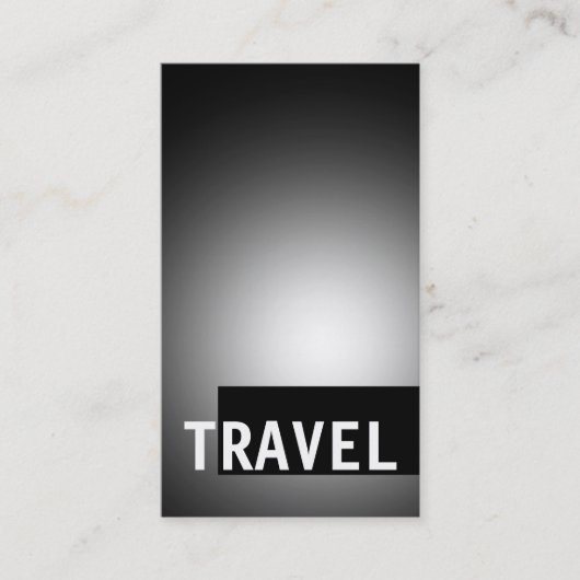 ブラックグレー旅行代理店の名刺 名刺 (正面)