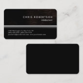 ブラックグレー暗褐色パターンの名刺 名刺 (正面/裏面)
