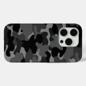 ブラックグレー迷彩柄 Case-Mate iPhoneケース (裏面 (横))