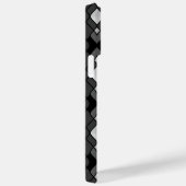 ブラックグレー銀ダイヤモンド模様 Case-Mate iPhoneケース (裏面 / 右)