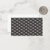 ブラックグレー飛行機飛行機パイロット飛行機航空 ノートカード (正面/裏面インサイチュ)