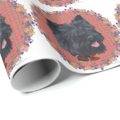 ブラックケアンヘッド勉強 ラッピングペーパー (ロールコーナー)