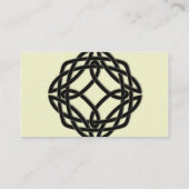 ブラックケルト永遠結婚結び目の座席表 プレイスカード (裏面)