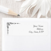 ブラックケルト結び目模様コーナーつる植物 ラベル (インサイチュ)