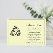 ブラックケルト結び目模様結婚のリハーサル 招待状 (スタンド正面)