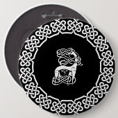 ブラックケルト/北欧の鹿 缶バッジ (正面&裏面)