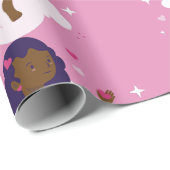 ブラックケルブ・アフリカのエンジェル・ハープハート雲 ラッピングペーパー (ロールコーナー)