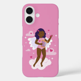 ブラックケルブ・アフリカのエンジェル・ハープハート雲 iPhone 16ケース