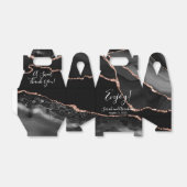 ブラックゲートバラ金ゴールドグリッター結婚式の引き出物ボックス フェイバーボックス (折り畳みなし)