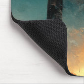 ブラックゲートファンタジーSci-Fiアート マウスパッド (コーナー)