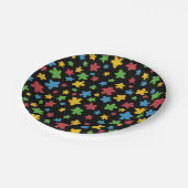 ブラックゲーマーボードゲームメープル ペーパープレート (アングル)