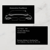 ブラックコアビ車のジネスカード 名刺 (正面/裏面)