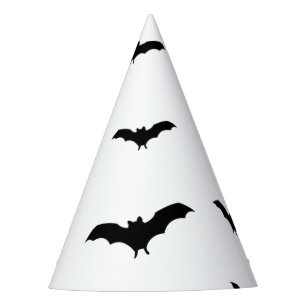 ブラックコウモリとホワイトキュートハロウィンパーティシック パーティーハット