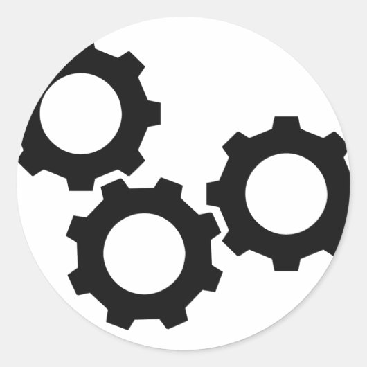 ブラックコグホイールコグ ラウンドシール (正面)