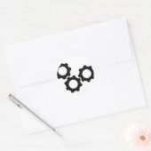 ブラックコグホイールコグ ラウンドシール (封筒)