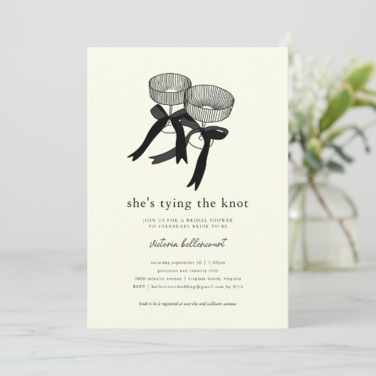 ブラックコケエレガントットボークーペシャンパングラス 招待状 (スタンド正面)