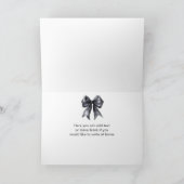 ブラックコケッタボウ ブライダルシャワー サンキューカード (内部)