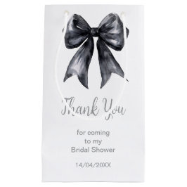 ブラックコケッタボウ ブライダルシャワー スモールペーパーバッグ