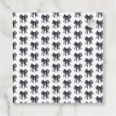 ブラックコケッタボウ ブライダルシャワー フェイバータグ (裏面)