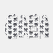 ブラックコケッタボウ ブライダルシャワー フェイバーボックス (折り畳みなし)