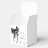 ブラックコケッタ ボウ ウォーターカラー ブライダルシャワー フェイバーボックス (オープン)