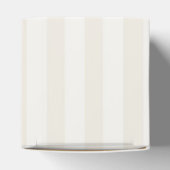 ブラックコケッテ ボウ ベージュ ブライダルシャワー デザート フェイバーボックス (上部)