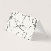 ブラックコケットボウベージュ座席表テーブルデコール (裏面)