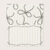 ブラックコケットボウベージュ座席表テーブルデコール (外部フラット)