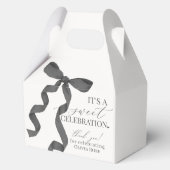 ブラックコケットボーガールバースデーパーティギフト フェイバーボックス (裏面)