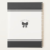 ブラックコケットボーガールベビーギフト私の初年度 プランナー手帳 (裏面)