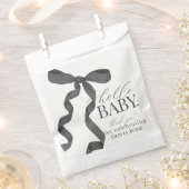 ブラックコケットボーガールベビーシャワーデザート フェイバーバッグ (クリップ留めされた状態)