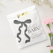 ブラックコケットボーガールベビーシャワーデザート フェイバーバッグ (封をした状態)