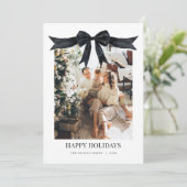 ブラックコケットボーフォトクリスマスカード シーズンカード (スタンド正面)